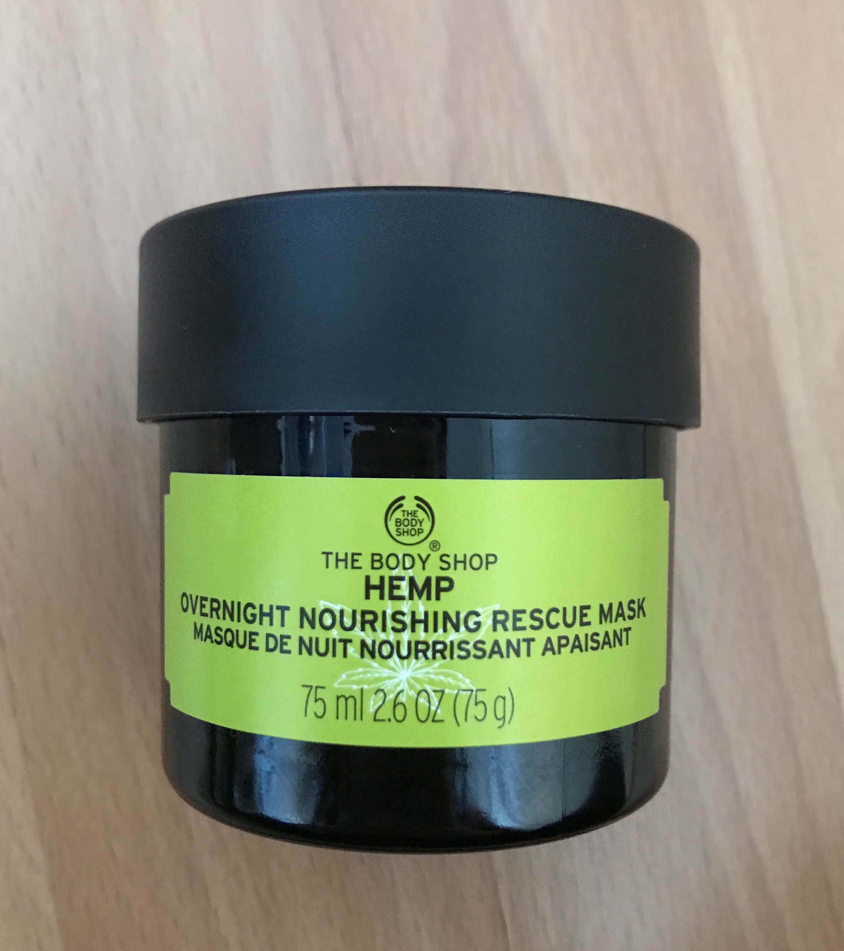 Nährende Nachtmaske mit Hanf